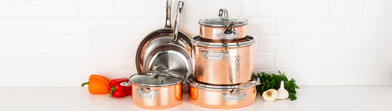 Copper pots and pans